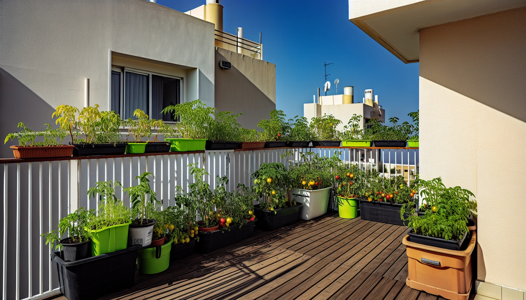 Sunlight exposure for container gardens