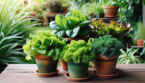 Leafy greens for container gardening